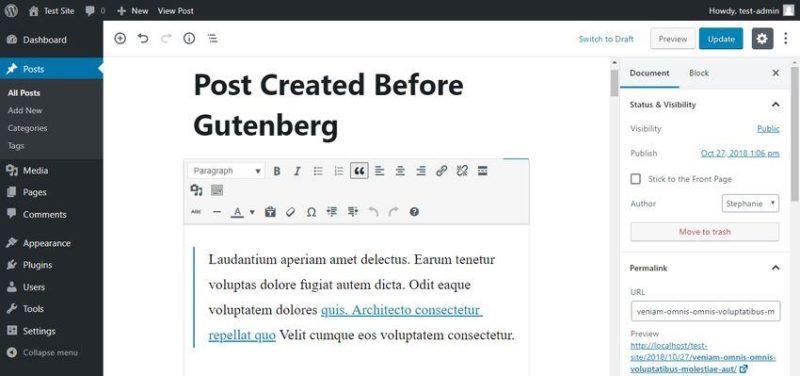 Обзор WordPress редактора Gutenberg: все плюсы и минусы, как с ним работать